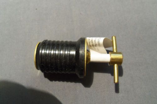 New attwood t-handle screw in boat drain plug 1&#034; diameter drain