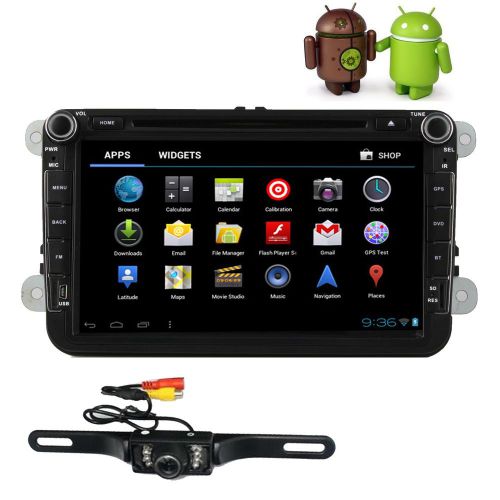 8&#034; 2-din in-dash android 4.4 car dvd radio gps 3g wifi+canbus for vw passat golf