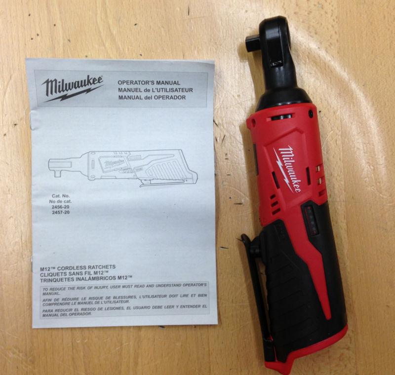 M12 milwaukee cordless 2457-20 3/8" ratchet (bare tool)