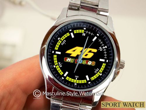 Moto gp accessories valentino rossi the doctor 46 sport metal watch unique rare