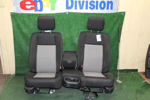 10 11 ford ranger 40/20/40 tow tone cloth manual front bucket seats