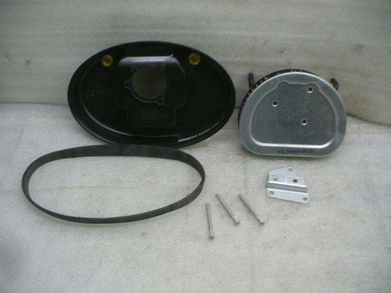 Harley 08 fxstc softail custom stock air cleaner back plate & filter.