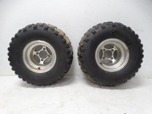 2003 suzuki ltz400 ltz atv kenda bear claw 24x11-10 studded tires &amp; itp rims