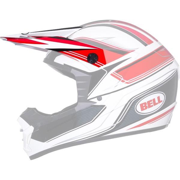 Bell sx-1 replacement visor tracer red