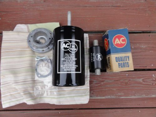 Nos gf416 fuel filter for 65 vette425hp 65z16 chevelle&amp;restored oil cannister ac