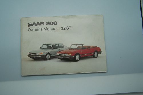 1989 saab 900 owners manual convertible coupe new original