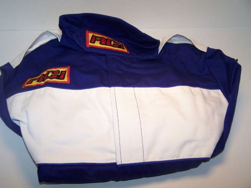 Rci race junior jacket single layer proban navy blue sfi 3-2a/1 racing jr. l new