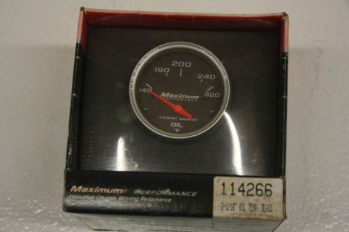 Stewart warner gauges 114266 oil temp black 140-320 electric sender included