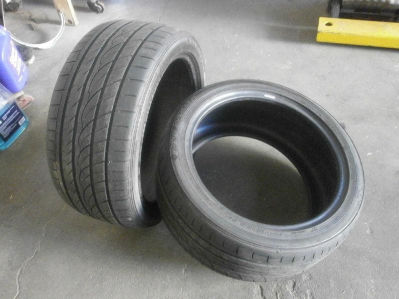 Pair used sumitomo tires- 255/40 zr18 99y