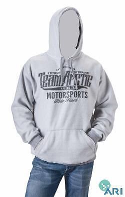 Arctic cat medium gray team arctic cat inside-out hoodie 5259-462