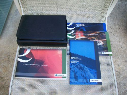 2010 subaru legacy / outback owners manual kit with cover