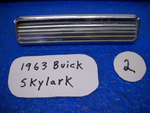 1963 buick skylark passenger or driver side front fender insert / emblem 1356969