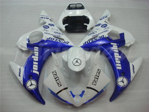 White blue injection mold fairing fit for yamaha 03-05 yzf r6 06-09 yzf r6s f27