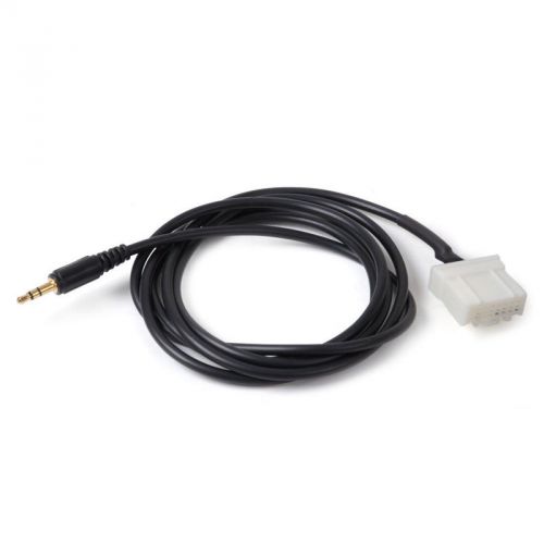 Car 3.5mm aux gold audio cd interface adapter cable for mazda 2 3 5 6 2006-2013