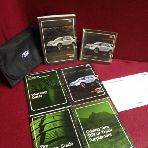 2013 ford explorer owners manual with maintenance and warranty guide and case