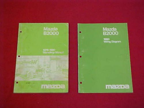 1979 1980 mazda b2000 truck shop service repair manual w/ wiring diagrams 79 80