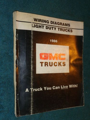 1986 gmc truck wiring diagram manual pickups / vans / s15+ / original book