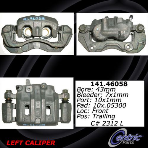 Centric parts 141.46058 front left rebuilt brake caliper with hardware