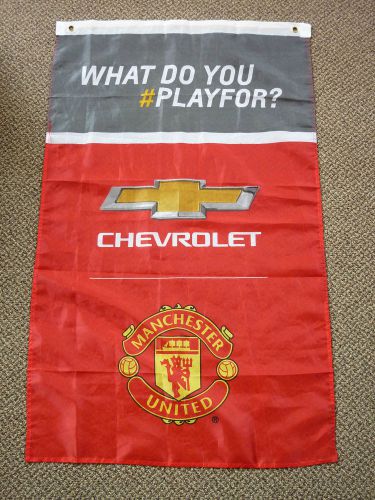 Chevrolet manchester united football soccer club banner sports sign