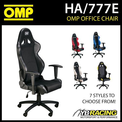 New! ha/777e omp racing seat wheeled office chair seat on wheels inc base!
