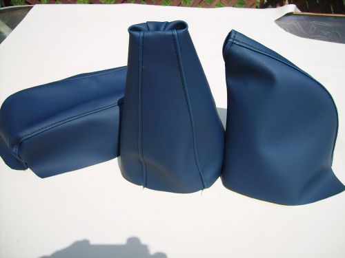 1986.5 to 1992 supra  navy blue replacement shift &amp; brake boot + armrest cover