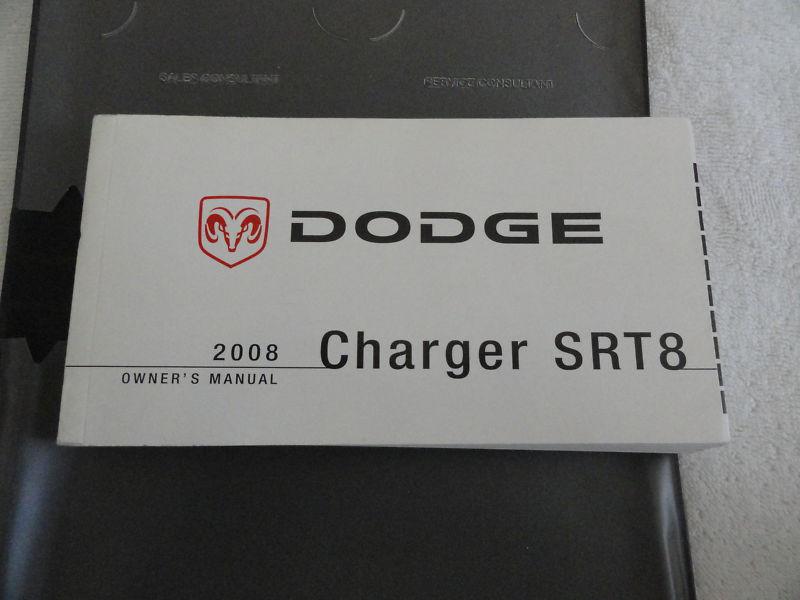 2008 dodge  charger srt8   owners manual