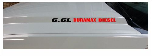 Chev gmc 6.6 duramax diesel decal set