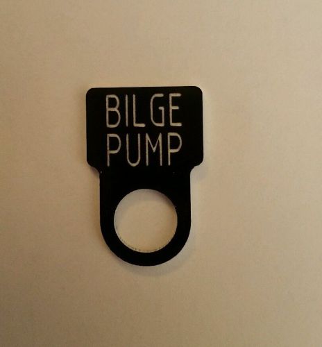 Bilge pumptoggle switch label