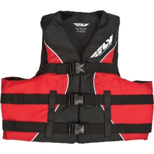 Fly racing adult life vest red/black xs