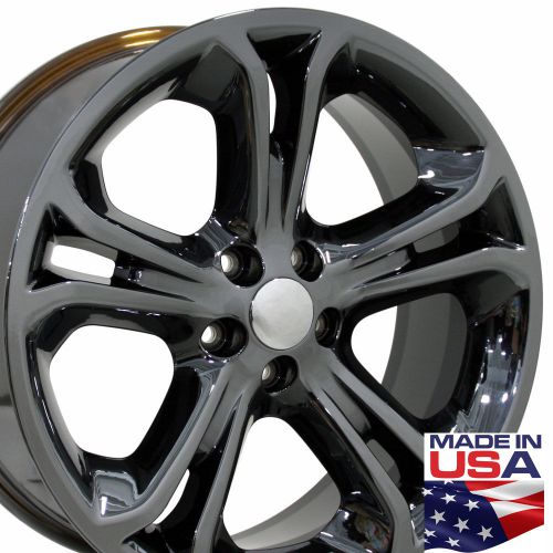 One 20&#034; pvd black chrome explorer style wheel 20x8.5 rim fits ford