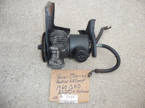 1960 cadillac eldorado fleetwood power steering pump &amp; air ride compressor