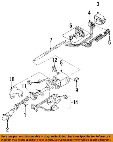 Gm oem steering column-ignition switch rack kit 26030896