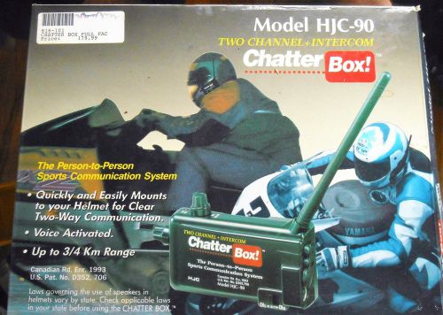Chatter box racing headset model hjc-90  two channel helmet intercom
