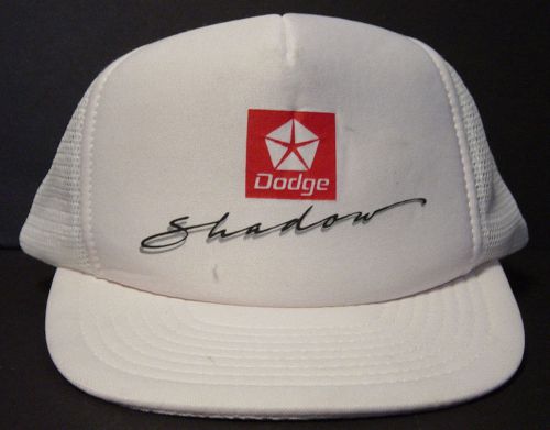 Dodge shadow baseball cap hat vintage factory oe oem white red black nos new
