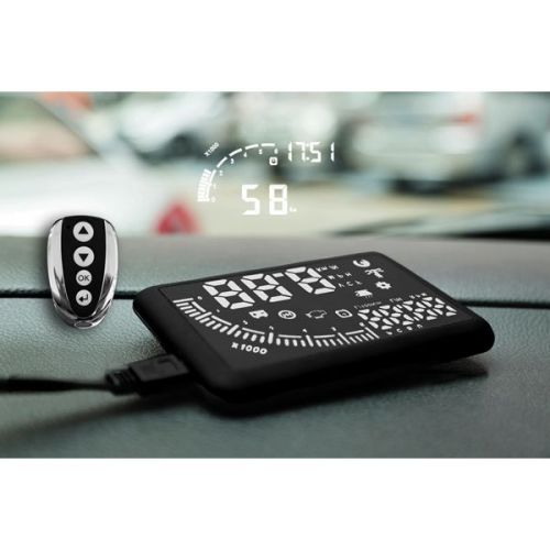 New em05 5.5 inch car hud head up display with obd interface remove control