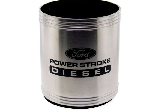 Ford power stroke diesel stainless steel insulated bottle can koozie
