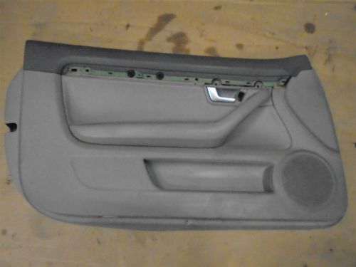 Audi 2002-2005 a4 b6 1.8 conv cabriolet driver side interior door panel oem gray