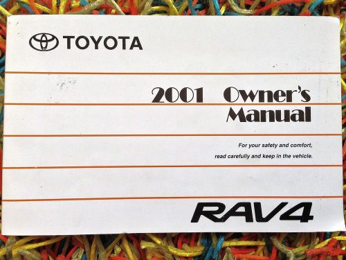 2001 toyota rav4 rav 4 owners manual we ship out free same day