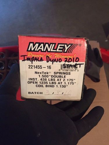 Manley nextek dual valve spring 1.500 in od 16 pc p/n 221455-16!!!