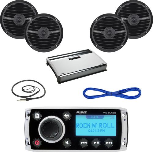 Msra50 ipod ready aux boat radio,6.5&#034;marine speakers/wire,360w amplifier,antenna