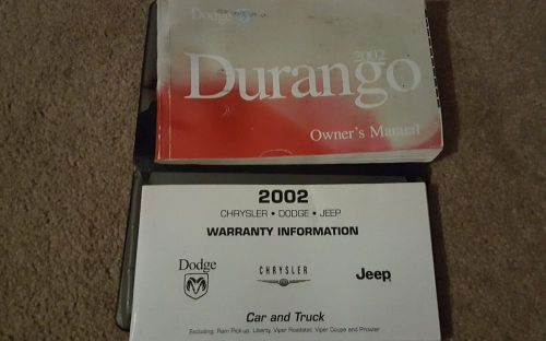 2002 dodge durango owner&#039;s manual 02