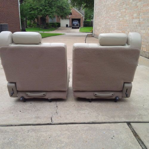 Oem tan 3rd leather row seats 2001 chevrolettahoe perfect condition!!!