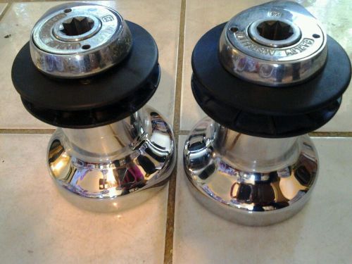 Pair of barlow 23 single speed winches