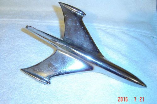 1953 54 ford mercury chrome airplane hood ornament emblem # bf-16850-a nice !!
