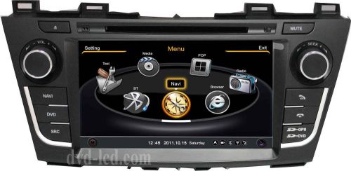 Car dvd gps navigation headunits radio stereo ipod 3g tv for 2012-2013 mazda 5