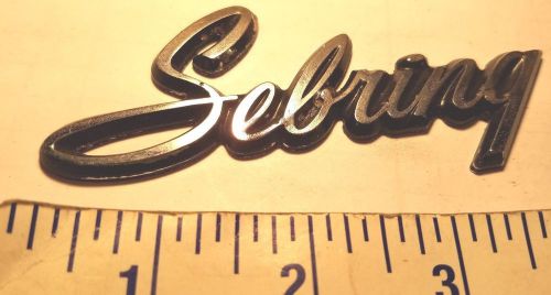 Vintage chrysler sebring 70&#039;s emblem decal 3612859 {ce412}