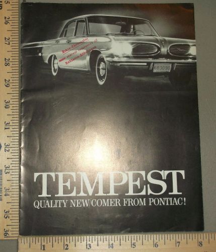 1961 pontiac brochure tempest export in english