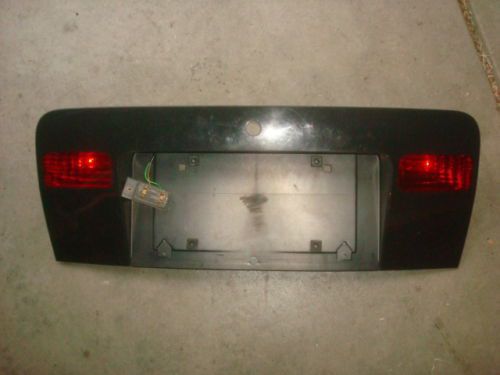 2004 audi allroad rear trunk hatch license plate bracket panel w/ fog lights oem