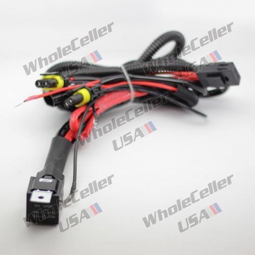 Xenon hid conversion kit relay wire harness plug-n-play 9005 9006 9145 hb3