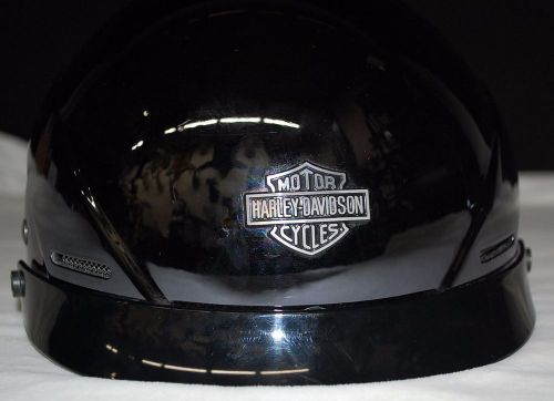 Harley davidson moytorcycles dot titanium chrome helmet size 7 1/8 x 7 1/4